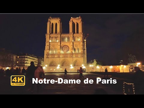 🎄Paris Christmas Walk 2021 - Around Notre Dame De Paris and Île Saint Louis [4K UHD]