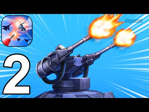 Air Defense: Airplane Shooting - Gameplay Walkthrough Part 2 All Turrets Unlocked, Max Level - YouTube
