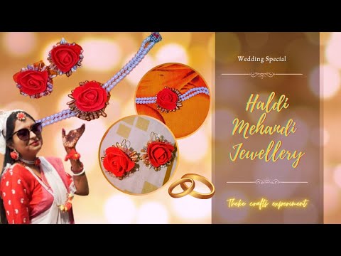 Floral Flower Jewellery Making At Home/Haldi Jewellery by Ritwika/Mehandi Special Jewellery/Wedding