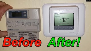How to install replace a new programmable thermostat