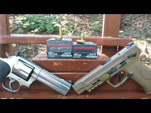 Winchester Silvertip .357 Magnum VS .40 S&W Ballistic Test