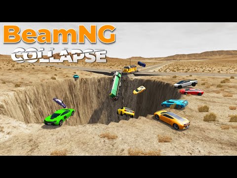 Cars and Trains vs Deep Water - BeamNG Drive Compilation (Extreme Car Crashes Compilation)