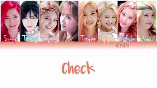 GIRLS’ GENERATION (소녀시대) SNSD – CHECK Lyrics Color Coded [Eng/Han/Rom]
