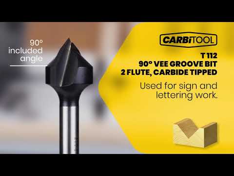 Carbitool Vee Groove Router Bits T112