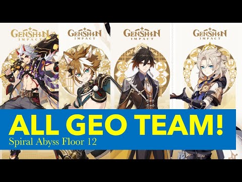 Spiral Abyss 2.4 floor 12 ALL GEO TEAM | Itto Gorou Zhongli and Albedo are GEO SUPREMACY