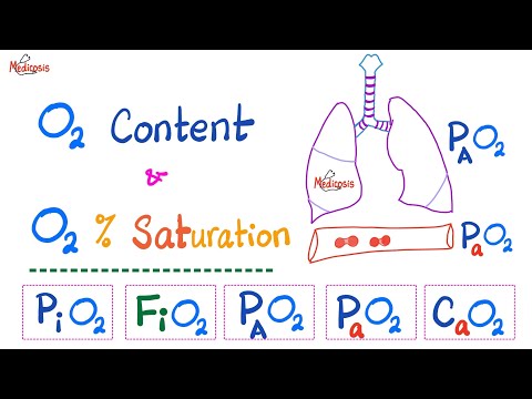 Oxygen Content - Oxygen Saturation (SaO2 %) - Oxygen Partial Pressure - Respiratory Physiology