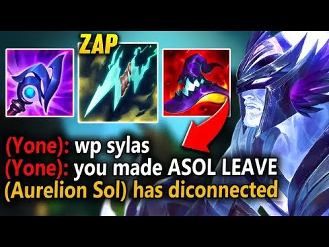 I made Aurelion Sol Rage Quit with my Stattik Shiv Sylas (ZAP THEIR HP INSTANTLY)