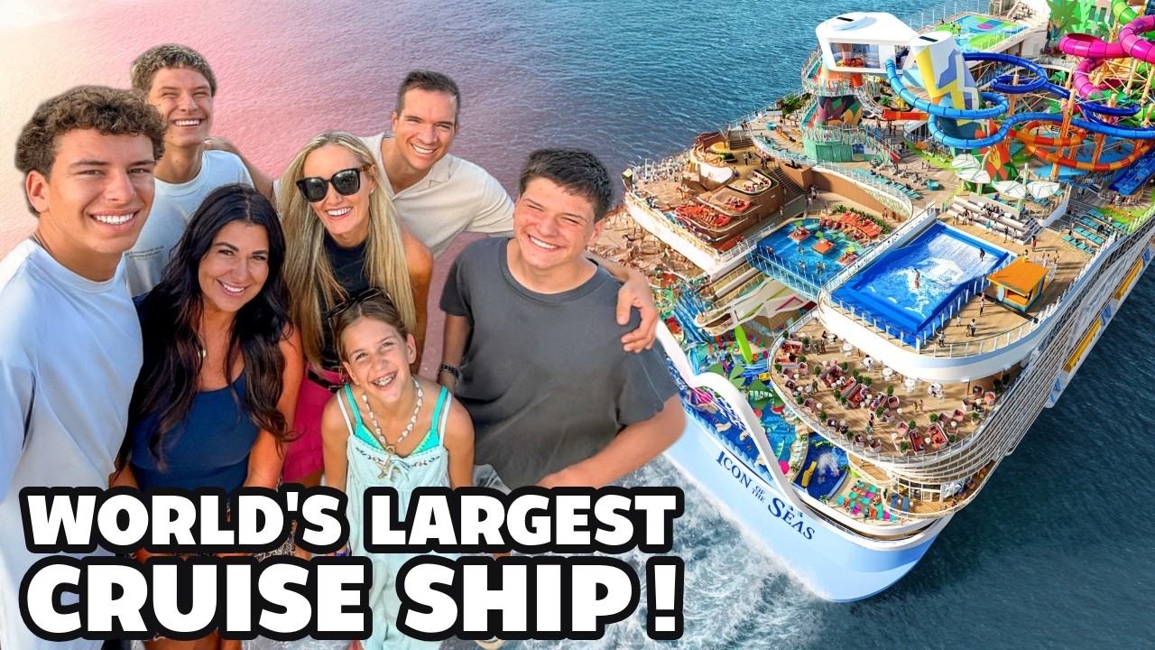FIRST TIME going on Icon of the Seas! World's LARGEST Cruise Ship 🛳️ Royal Caribbean FULL Tour