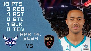 Bryce McGowens player Full Highlights vs CAVALIERS NBA Regular season game 14-04-2024
