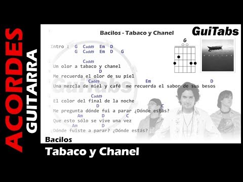TABACO Y CHANEL 🚬 - Bacilos ( Letras - Acordes GUITARRA 🎸- Karaoke )