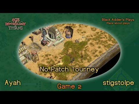 No Patch Tourney, R1 - Ayah vs. stigstolpe, G2 - Ra vs. Oranos, Watering Hole - Age of Mythology: TT