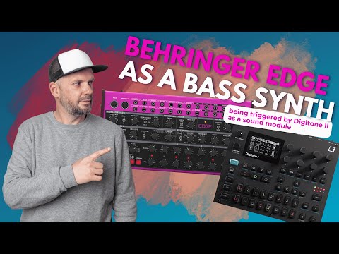 Behringer Edge as a Bass Synth Sound Module (Being triggered by Digitone)