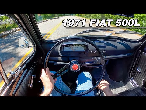 1971 Fiat 500L - The 18hp Italian 2 Cylinder You Need to Drive (POV Binaural Audio)