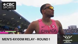 Men's 4x100m relay round 1 featuring Andre De Grasse on Day 9 of 2026 Glasgow Commonwealth Games