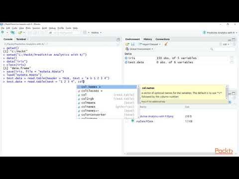 Predictive Analytics using R 3 5 Take a Peek at Your Raw Data | packtpub com