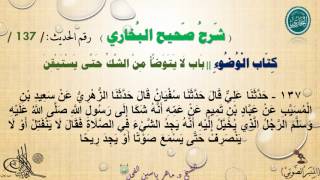 137 - شرح صحيح البخاري كتاب الوضوء | باب من لا يتوضأ من الشك حتى يستيقن - الحديث 137 || د.ماهر الفحل image