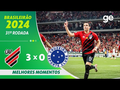 Gols e lances de Athletico Paranaense x Cruzeiro