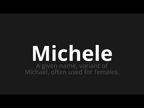 How to pronounce Michele