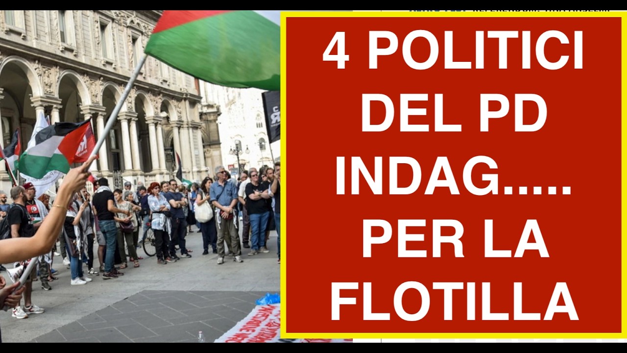 4 POLITICI DEL PD INDAG.... PER LA FLOTILLA