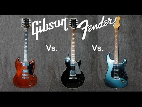 Gibson SG vs Gibson Les Paul vs Fender Stratocaster
