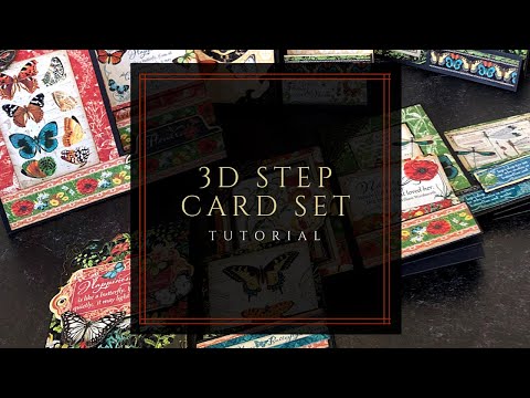 3D Step Card Set Tutorial - Featuring Nature Notebook