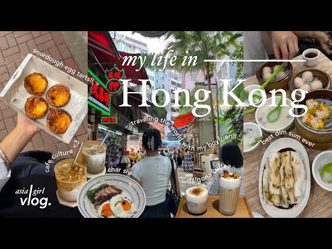 hong kong diaries 🚃💫 | traveling the world with my boyfriend + eating 24/7