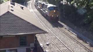 preview picture of video 'CSX Train Gets Stuck on a Hill'