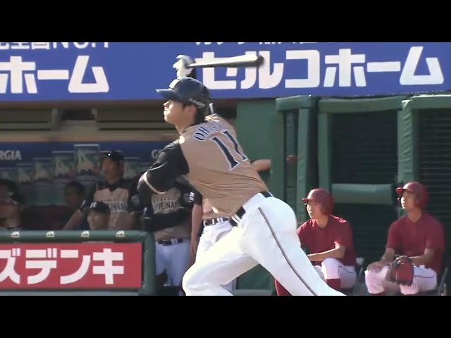 【3回表】ファイターズ・大谷 手応え十分の特大21号!! 2016/9/10 E-F