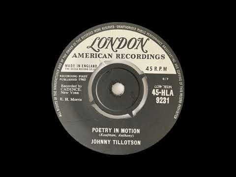 1960: Johnny Tillotson - Poetry In Motion - mono 45