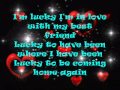 Lucky-Glee Virsion Lyrics