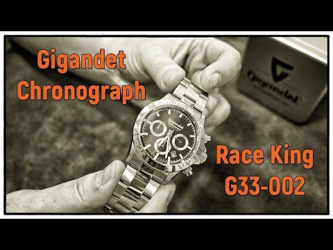 Gigandet Race King G33-002 Sportlicher Quarz Chronograph (TMI/Seiko VD53) Uhr Clock Watch