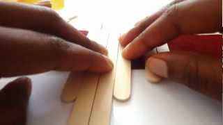 DIY Necklace: Make A Popsicle Stick Necklace In less Than 1 Minute! Tutorial