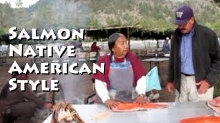 Native American Salmon Cooking