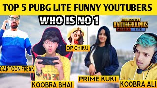 Top 5 Funny Youtubers In Pubg Mobile Lite Who Is C