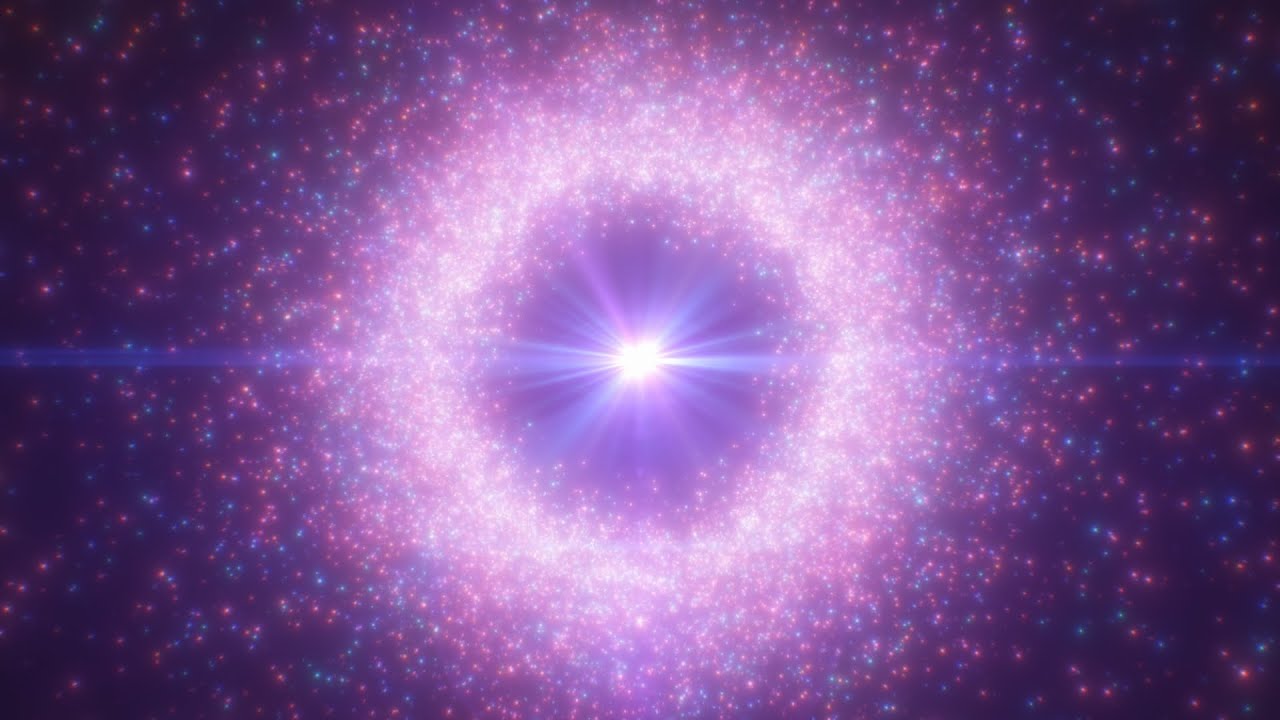 Glitter Sparkle Spinning Particle Vortex Spiral of Bright Glow Stars 4K Background VJ Video Effect