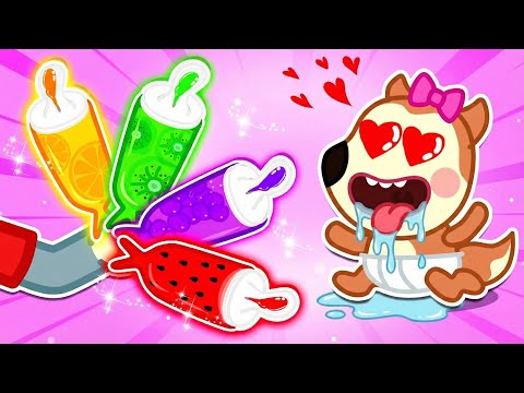 Ням-ням! Люси обожает радужный сок | Учимся ласково успокаивать малыша | Wolfoo Russian
