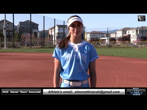 2026 Niarah “NeNe” Aimonetti 4.3 GPA Athletic Middle Infielder Softball Recruiting Video - Riptide