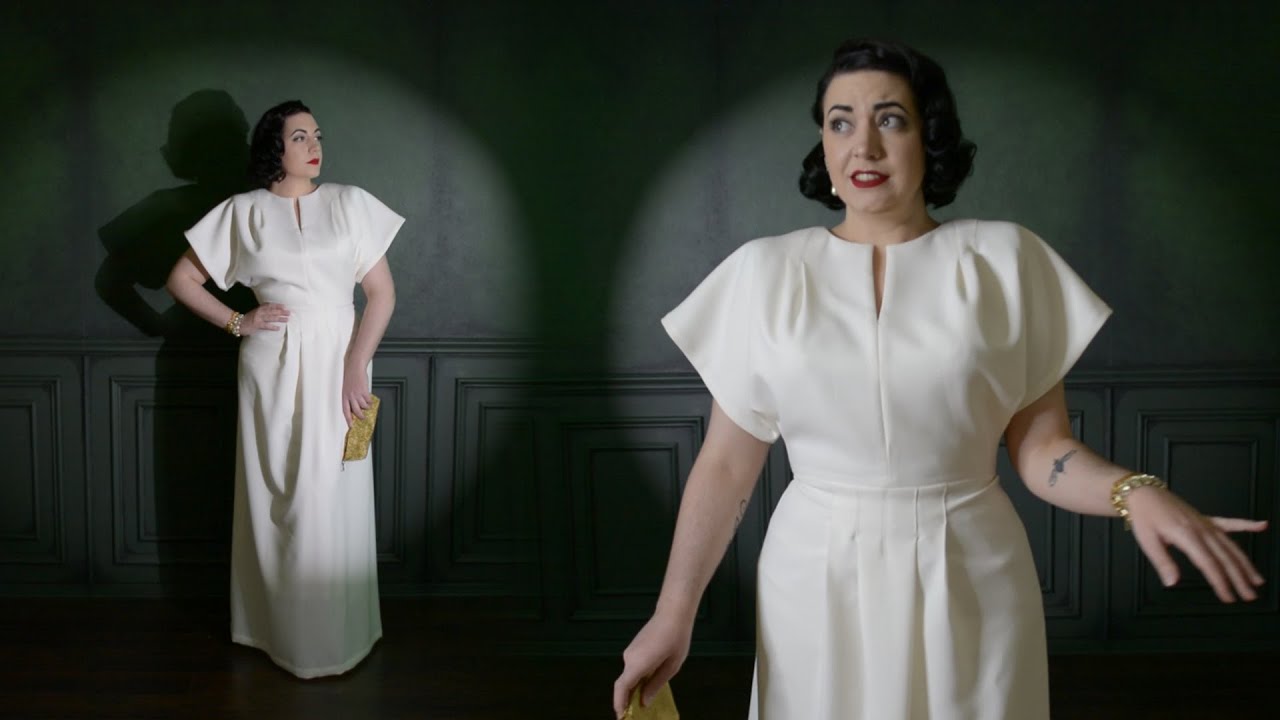 Making a 1940's Evening Gown // Pattern Drafting & Sewing