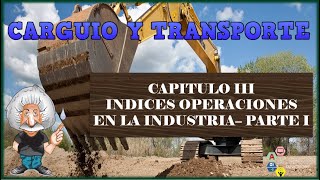 CARGUIO Y TRANSPORTE: TEMA 03: INDICES OPERACIONALES EN LA INDUSTRIA - parte 1