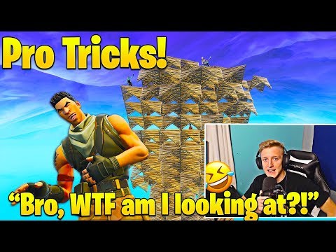 Tfue Can't Believe This Building Trick Pros are Using! (Funny Pyramid Strategy)