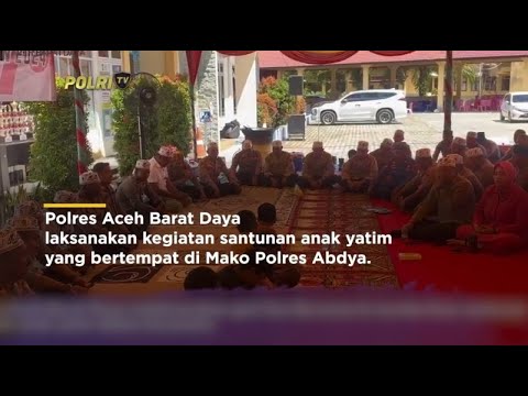 POLRES ABDYA SANTUNI ANAK YATIM DALAM RANGKA HARI BHAYANGKARA KE-78