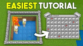 EASIEST Iron Farm For Minecraft Bedrock 1.20!