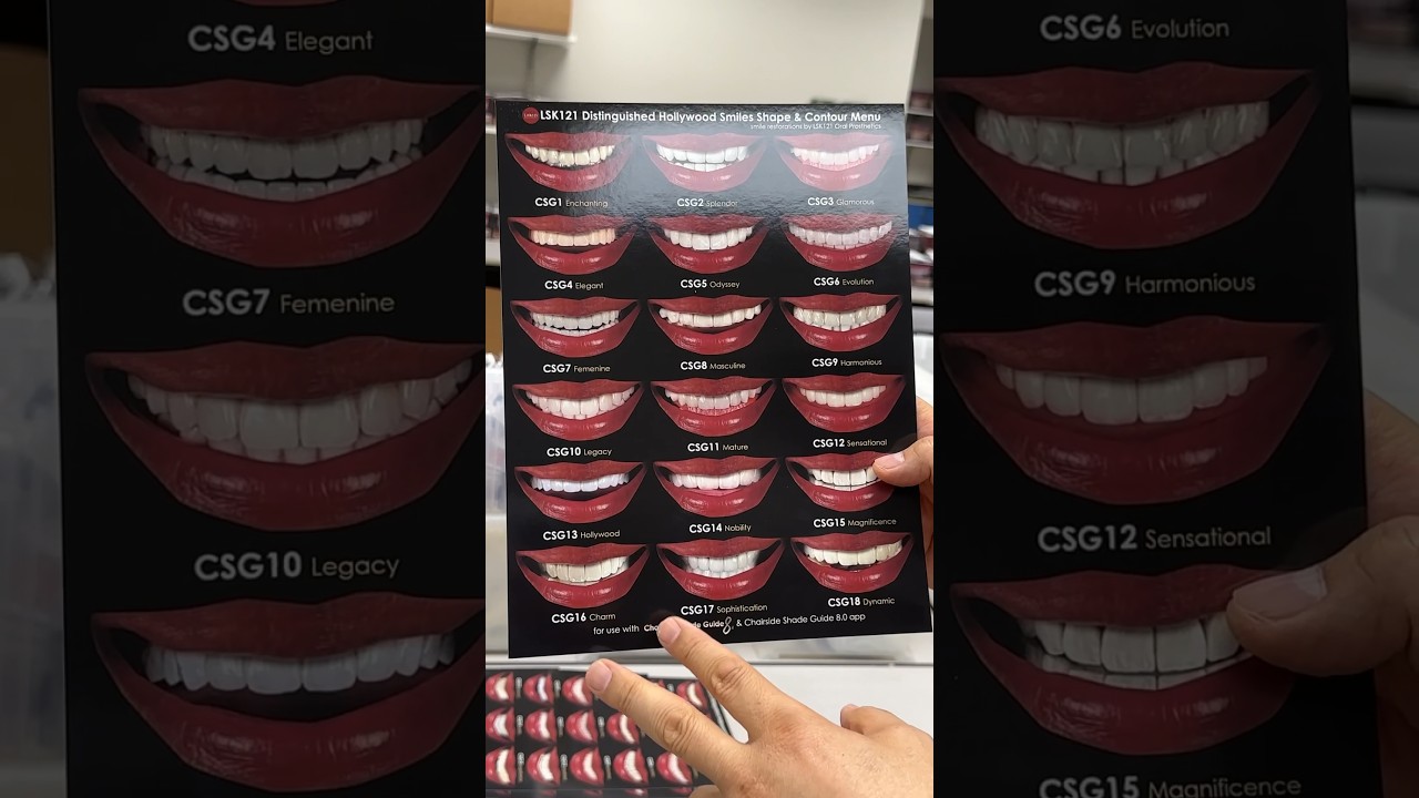 Our Smile Selection Menu is in-stock! #dentist #dental #teeth #dentallab #shorts #short #shortvideo