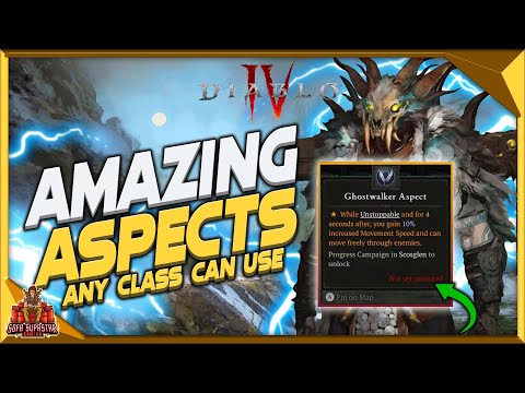 Diablo 4 - Best Legendary Aspects From The Codex Of Power Any Class Can Use - Level Lp Easier