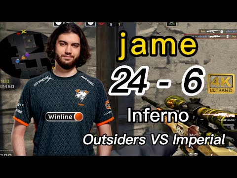 【CS:GO POV 】Outsiders jame time（24-6）VS  Imperial (INFERNO) @ IEM Cologne 2022