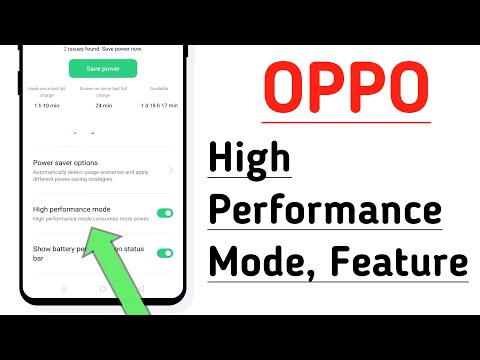 OPPO Phone High Performance Mode, Feature Enable