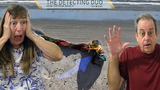 Buried Hand in the Sand!   Beach Metal Detecting Florida | The Detecting Duo S03E44