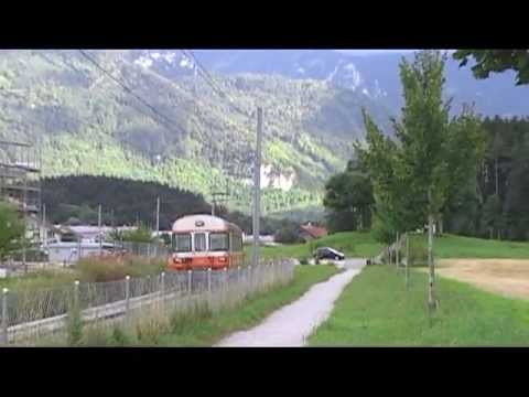 Ligne TPF Bulle   Montbovon   Août 2013 +trafic fret vers Broc + Oldtimer Be 4/4