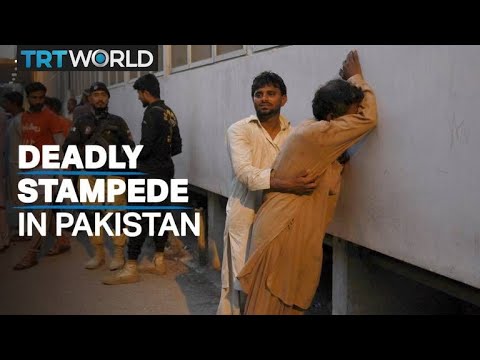 Stampede at food distribution centre kills 12 women and children in Pakistan