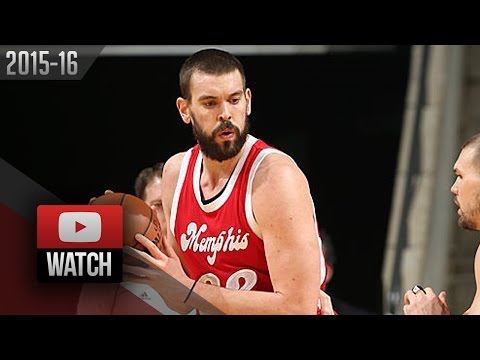 Mark Gasol Full Highlights vs Knicks (2016.01.16) - 37 Pts, 8 Reb